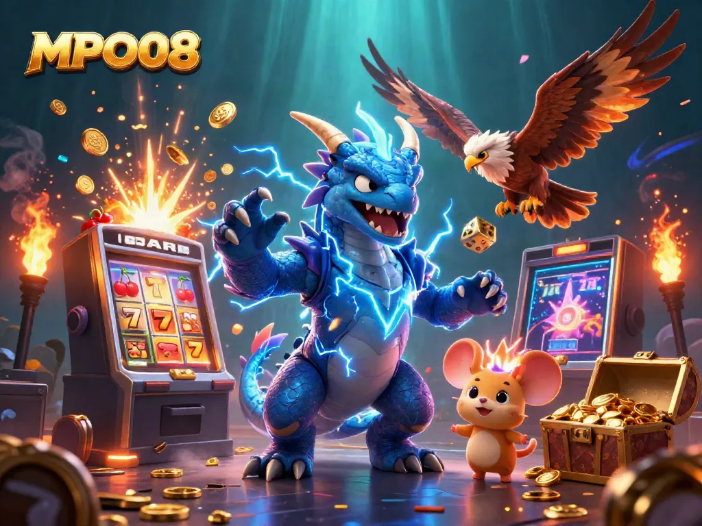 Engage in MPO08 thrills with bold dragons and jackpots bursting in dazzling casino scenes.