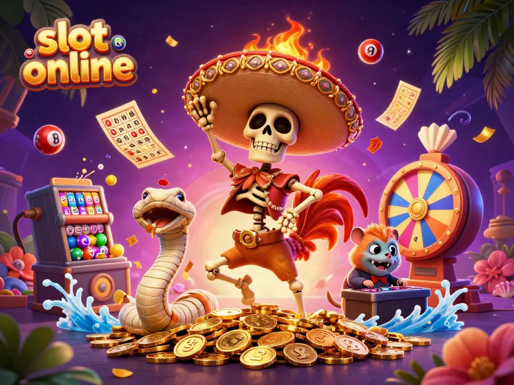 Celebrate big wins with engaging slot online games featuring a vibrant fiesta scene.