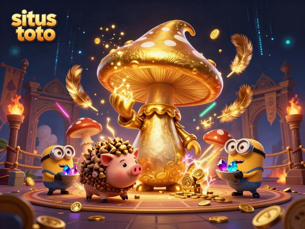 Experience thrilling gameplay with situs toto featuring magical golden elements and vibrant characters in action.