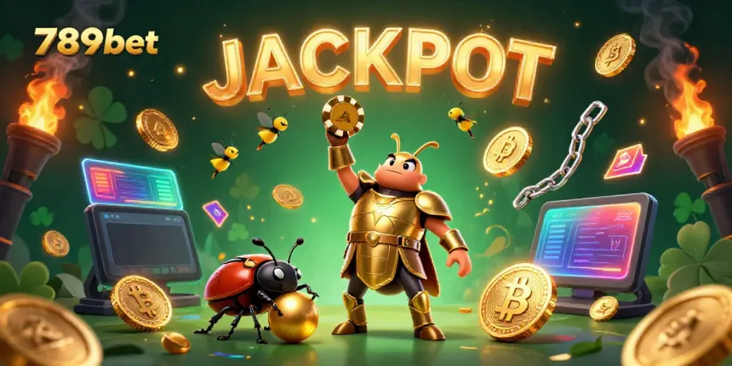 Experience thrilling gameplay with 789bet's vibrant 3D jackpot scene, combining action and excitement.
