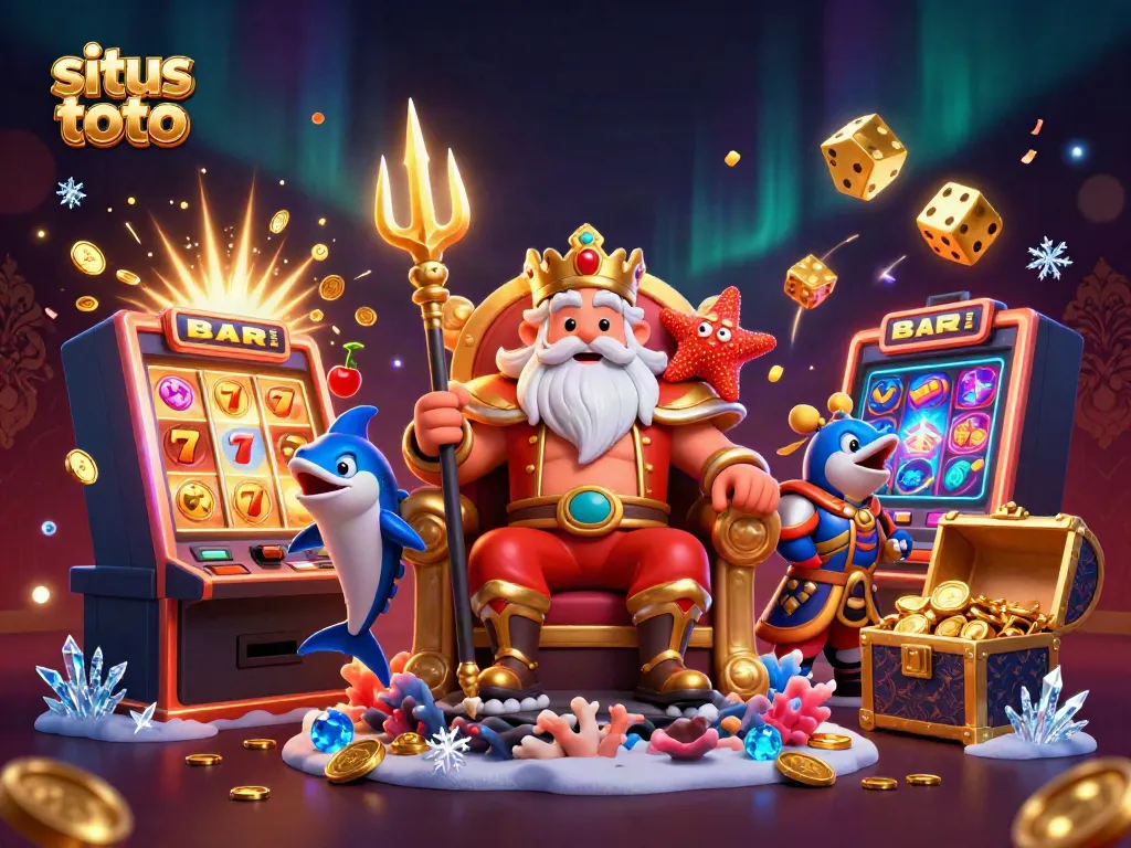 Experience the excitement of situs toto with vibrant 3D characters and exploding jackpot elements.